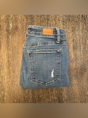 Judy Blue Distressed Medium Wash Dandelions Blue Jeans Size 7/28